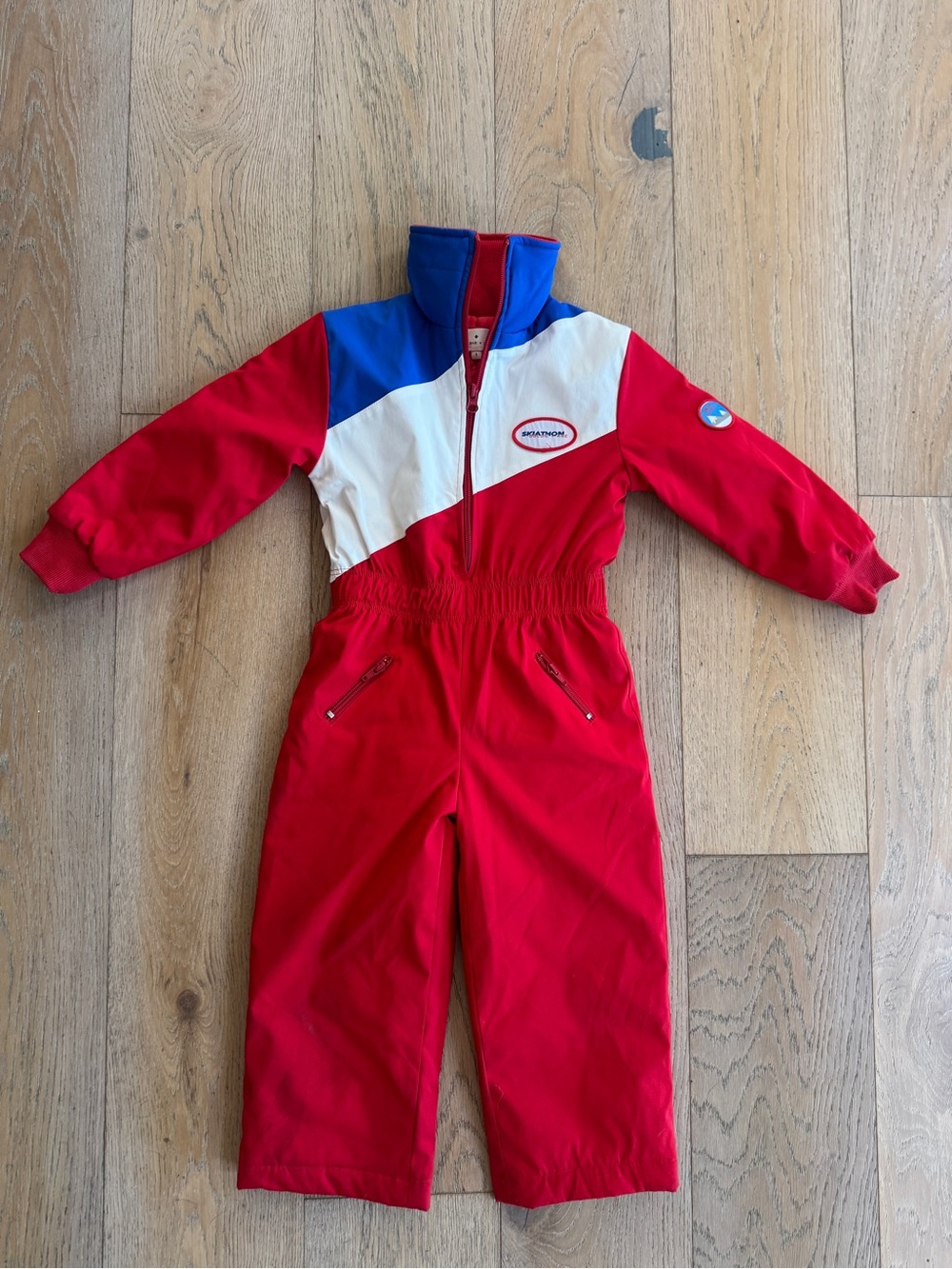 Goldie + Ace Brand Kids Red, White & Blue Ski Snow One-Piece